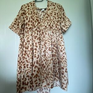 By Together Animal Print V-Neck Dress